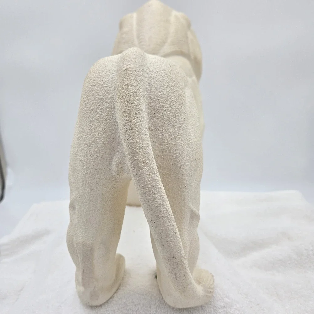 Sandstone Style Off White Lion King Simba Mufasa Narnia Statue Shelf Sitter Deco